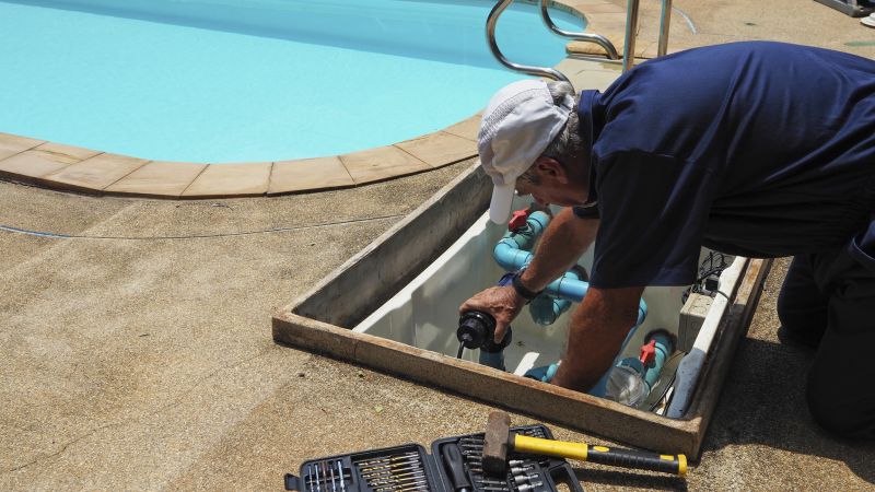 Pool Slide Repair Process